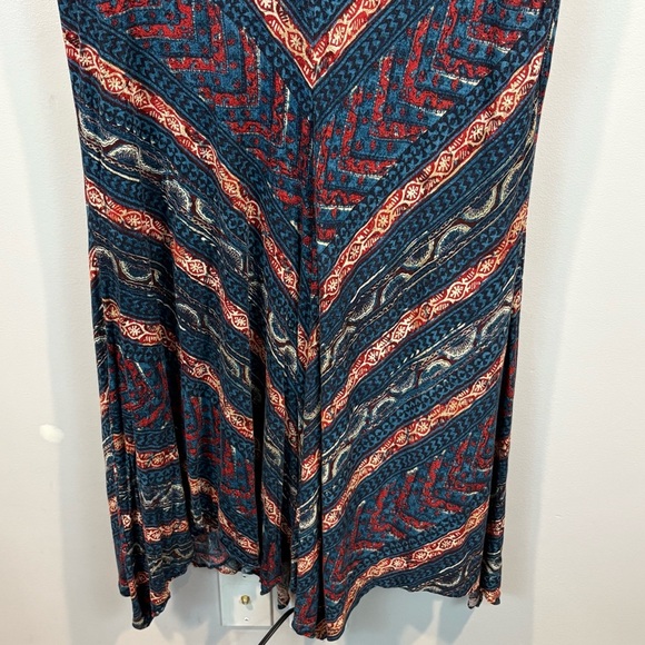 Ralph Lauren Boho Southwestern Chevron Stretch Knit Midi Dress Size 1X - Picture 7 of 8